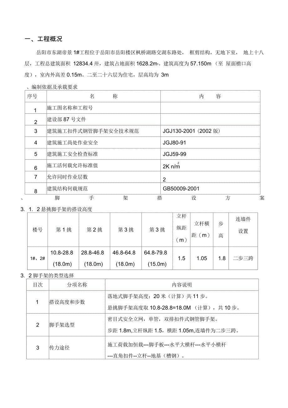 悬挑脚手架工程施工方案1_第2页