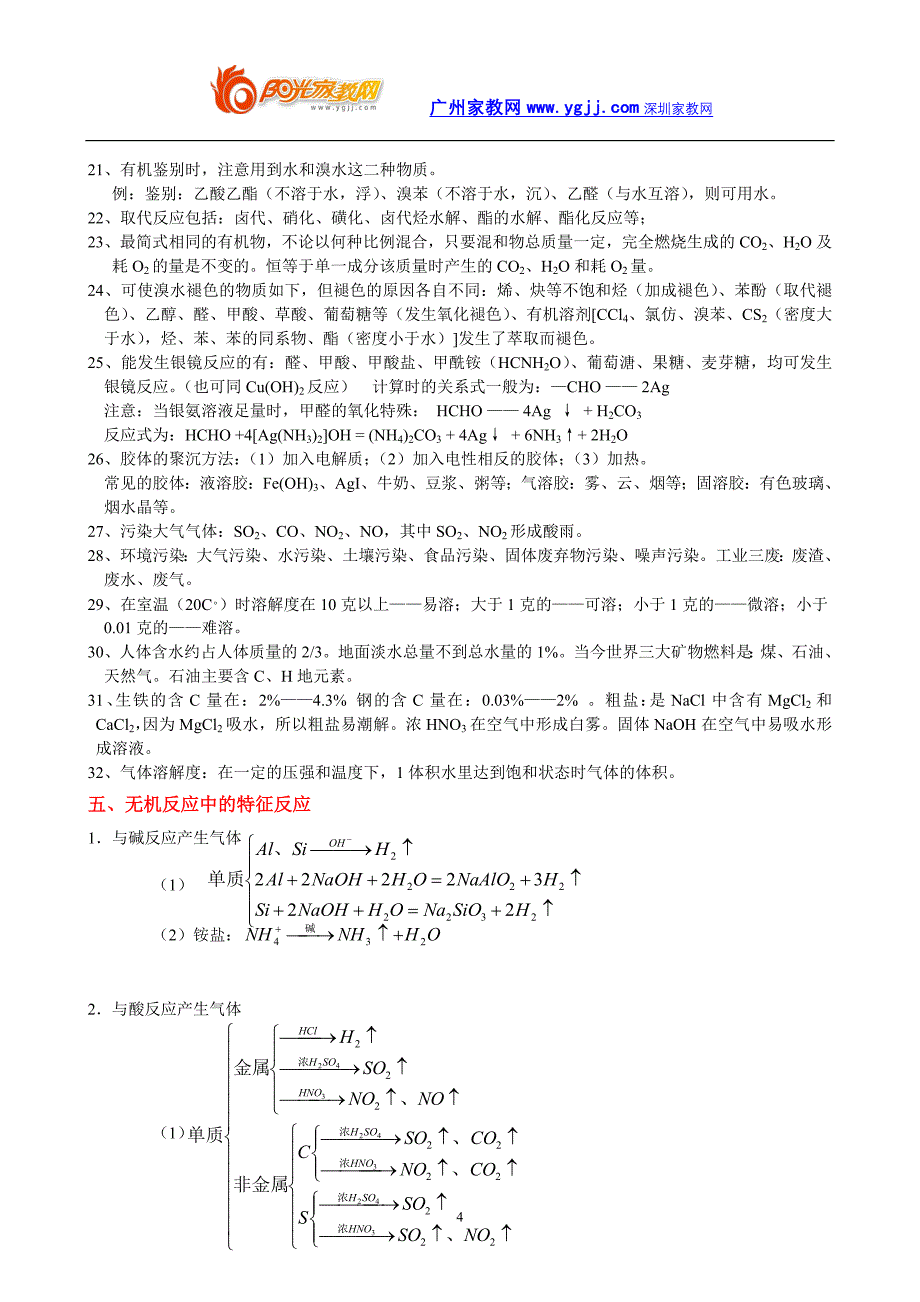 全国高中化学重要知识点详细总结_第4页