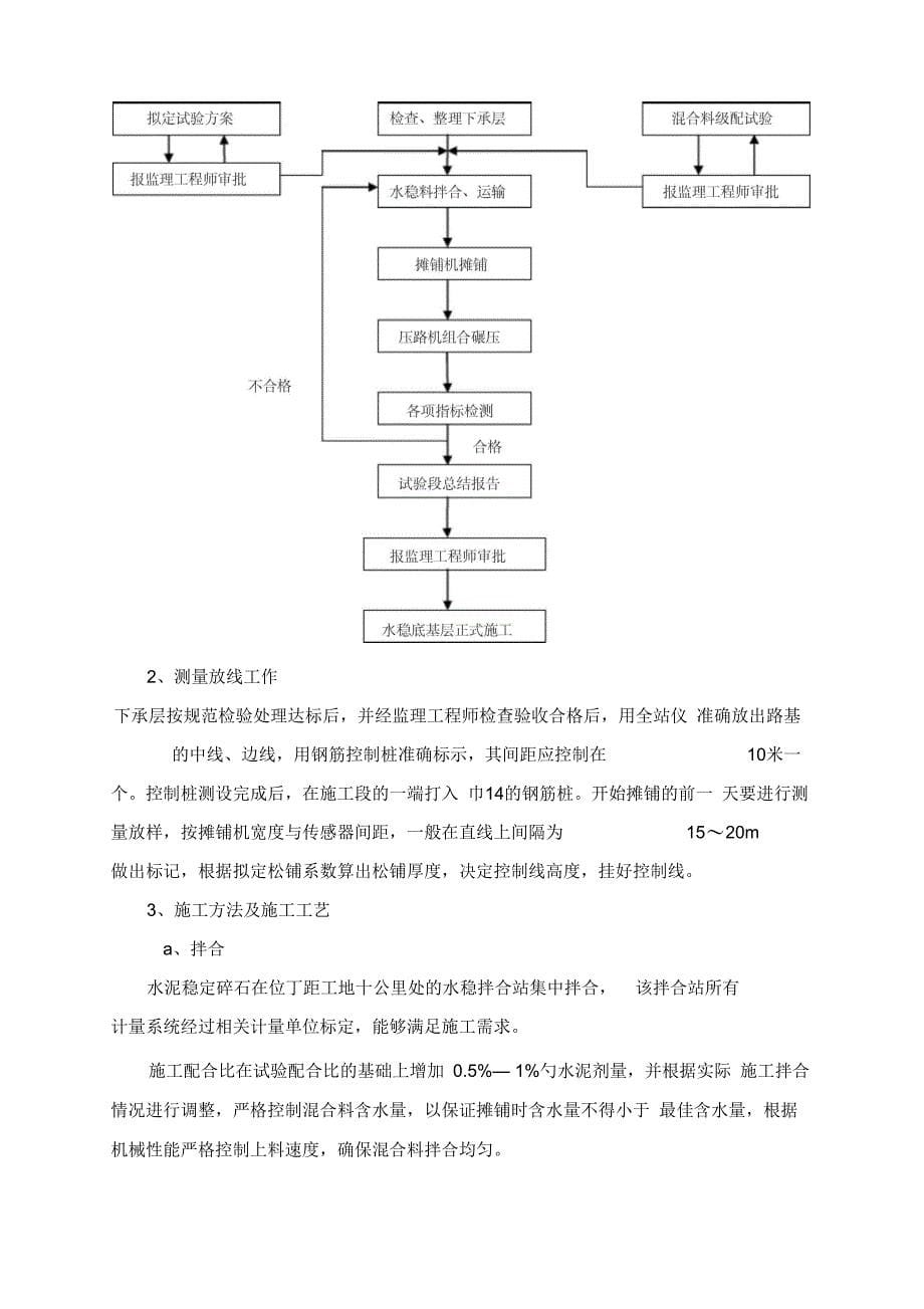 水泥稳定碎石底基层试验段施工方案_secret14361_第5页