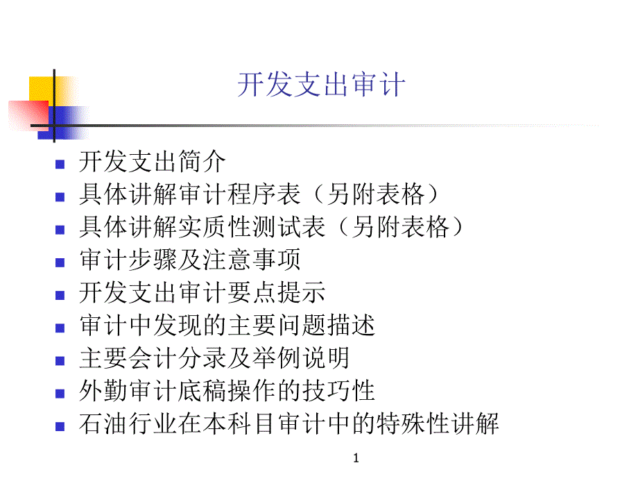 开发支出审计讲义课件_第1页