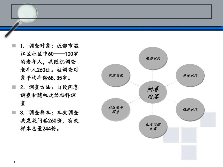 成都温江老年人生活状况调查报告课件_第4页