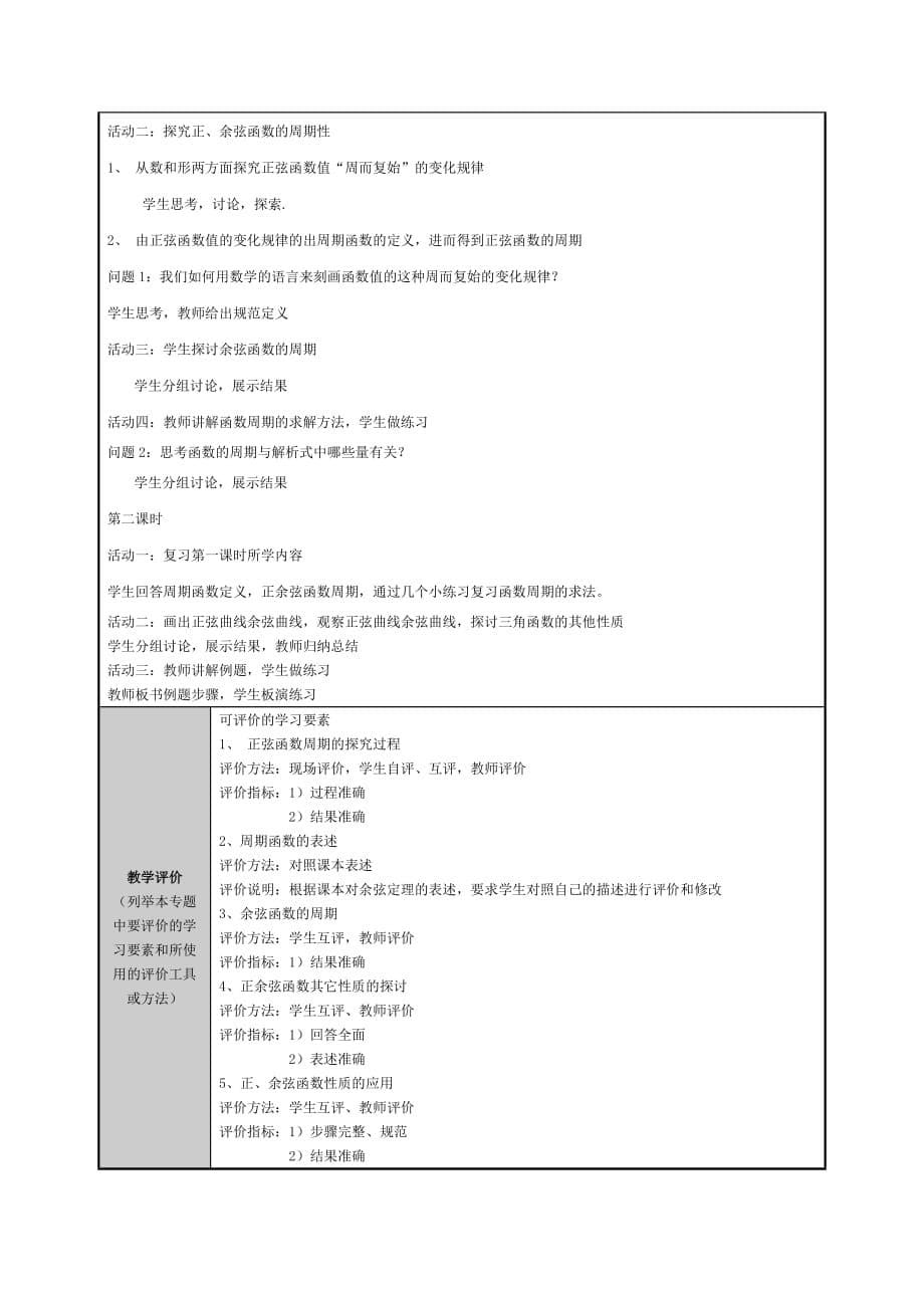 全国高中数学主题方案(三角函数图象与性质)_第5页