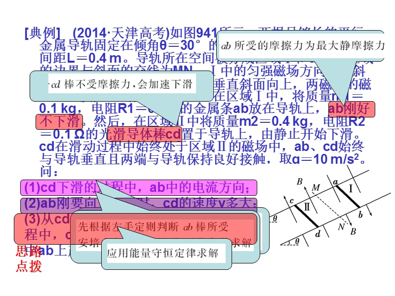 四川省昭觉中学高考物理第一轮复习课件第九章电磁感应第4节电磁感应中的动力学和能量问题_第4页