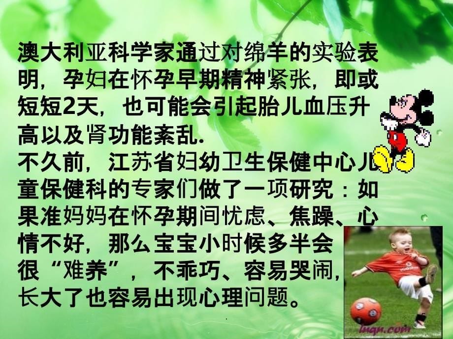 心理压力对孕产妇及胎儿的影响PPT课件_第5页