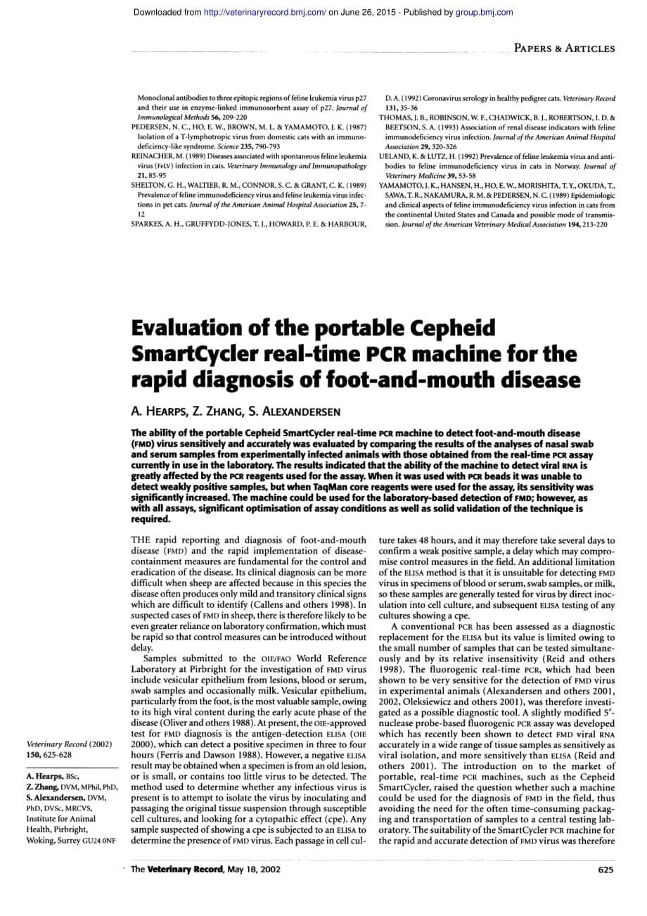 2002 Prevalence of feline leukaemia virus and antibodies to feline immunodeficiency virus and feline coronavirus in stra_第5页