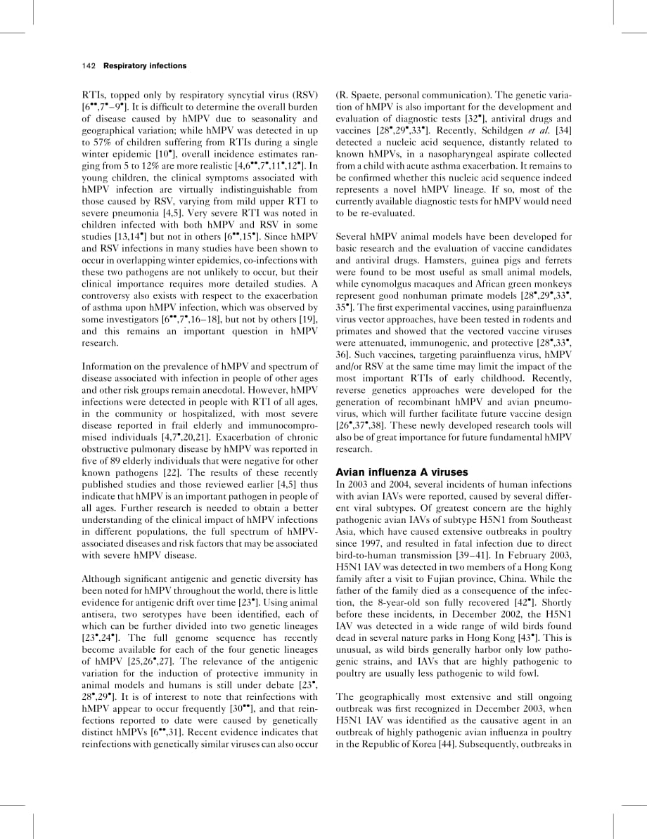 2005 Newer respiratory virus infections_ human metapneumovirus, avian influenza virus, and human coronaviruses_第2页