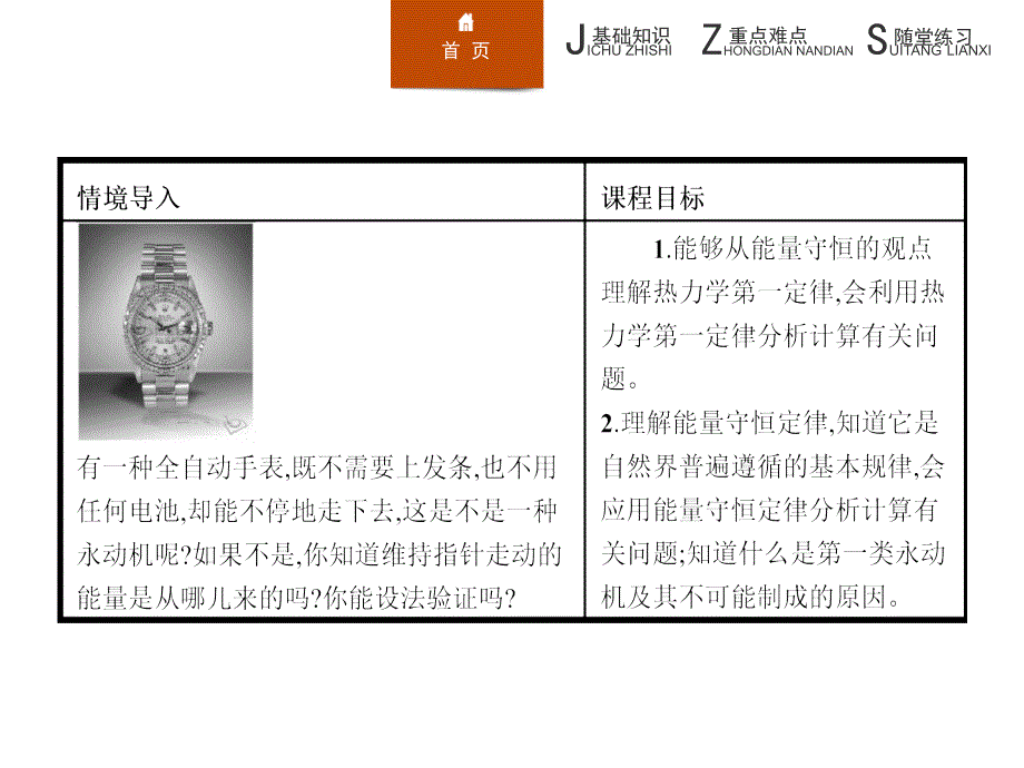 高二物理人教版选修3-3课件：10-3 热力学第一定律　能量守恒定律_第2页