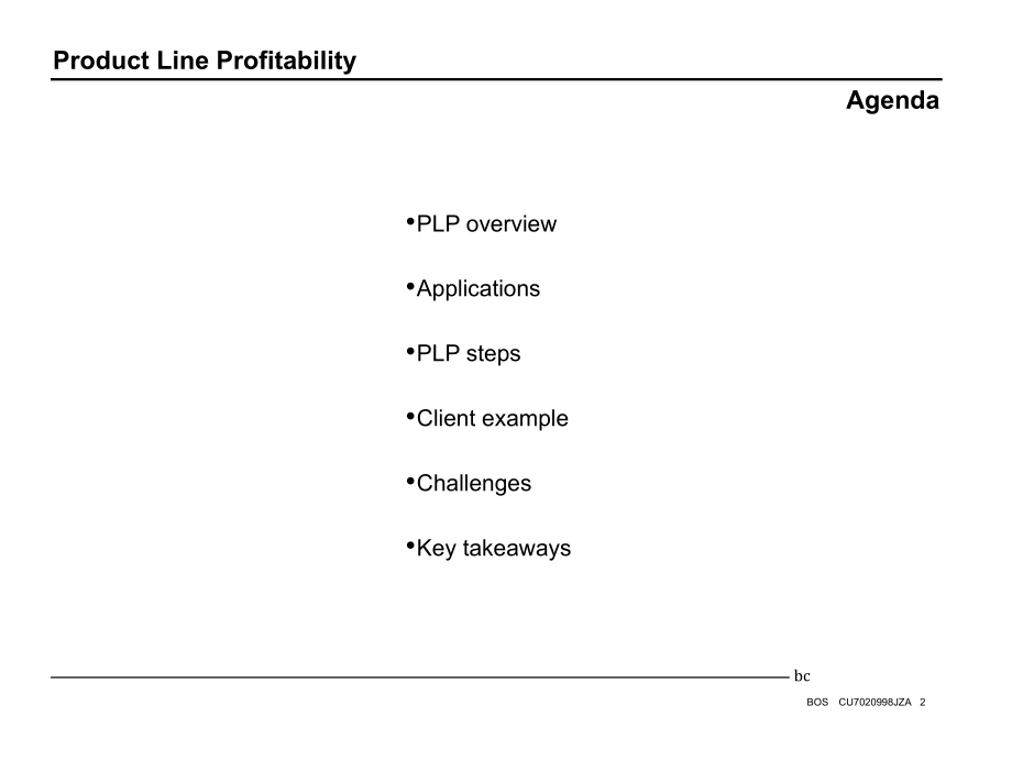 贝恩咨询分析方法-ProductLineProfitability精编版_第2页