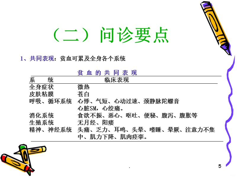 诊断学-血液造血系统疾病症状学PPT课件_第5页