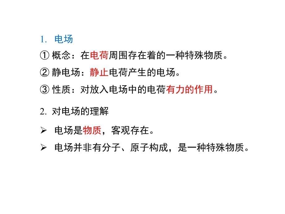 人教高中物理选修31课件1.3电场强度共27_第5页