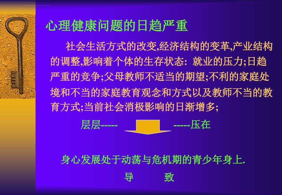 心理健康教育课程培训(专题讲座)一学生心理健康问题【3天ppt】课件_第4页