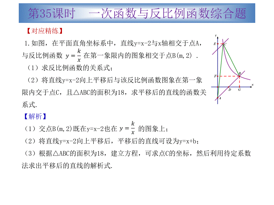 广东省2015中考数学冲刺复习课件第35课时 一次函数和反比例函数_第3页