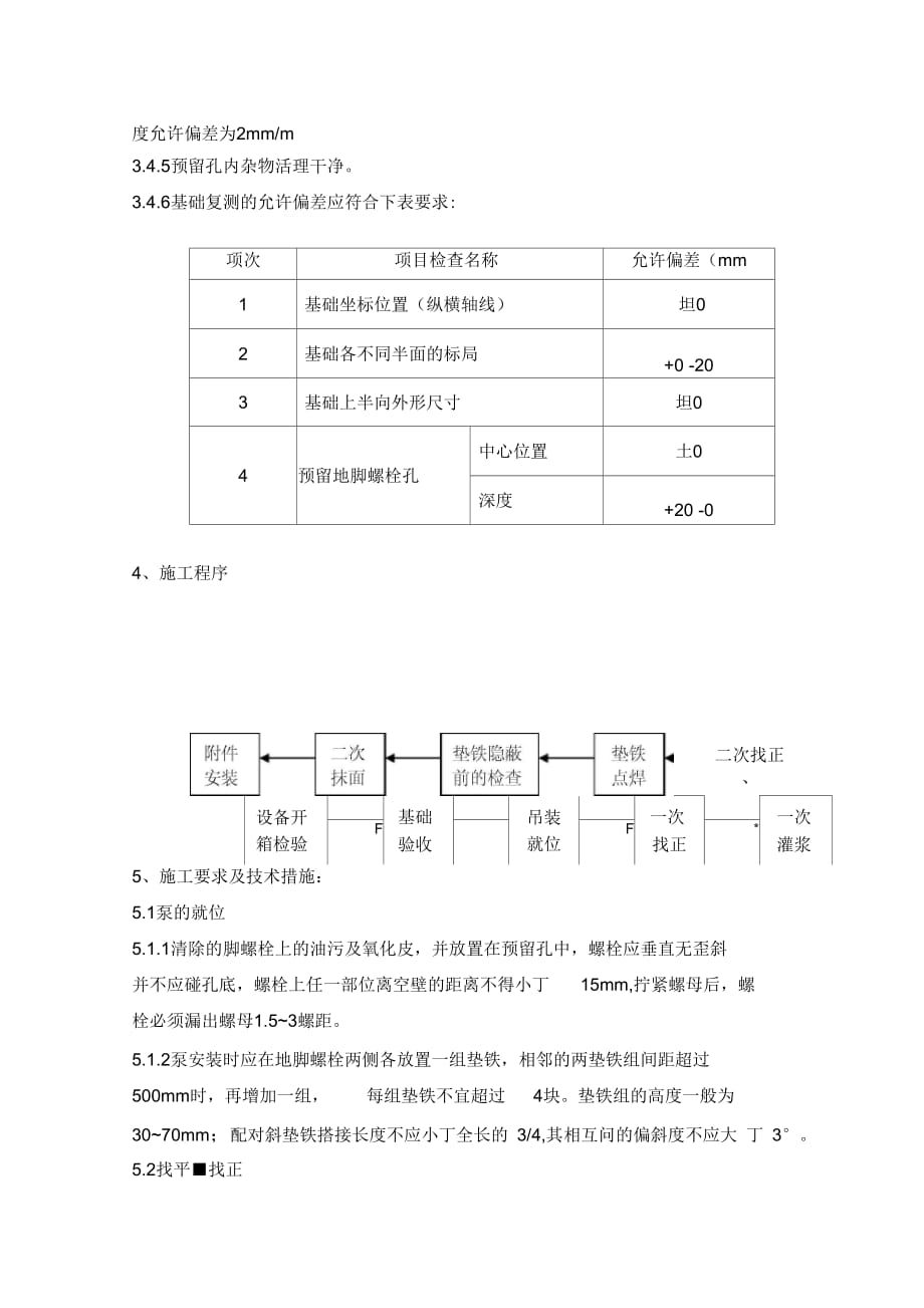 机、泵类动设备安装施工方案_第4页