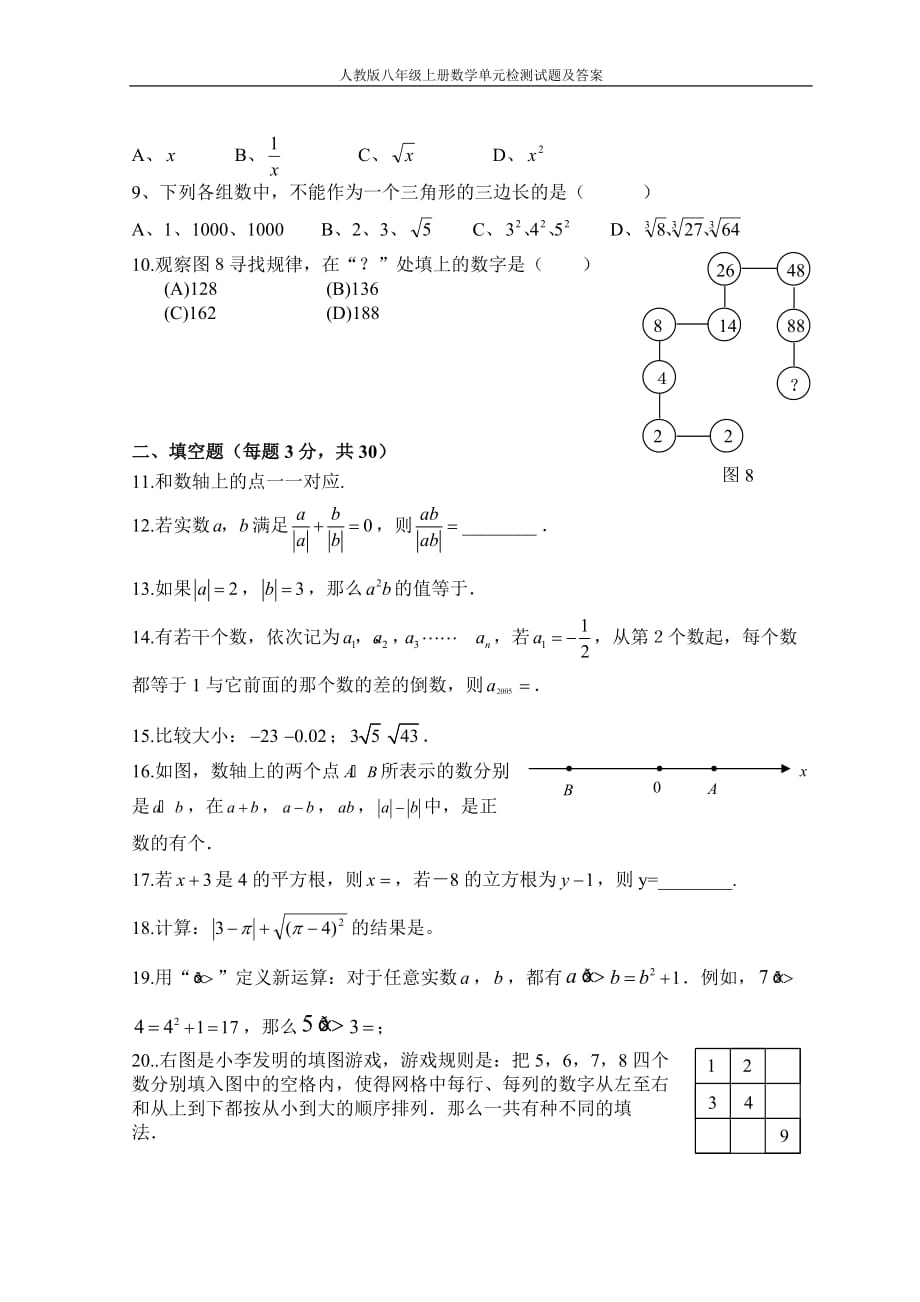 人教版本八年级上册数学13章综合测试A_第2页