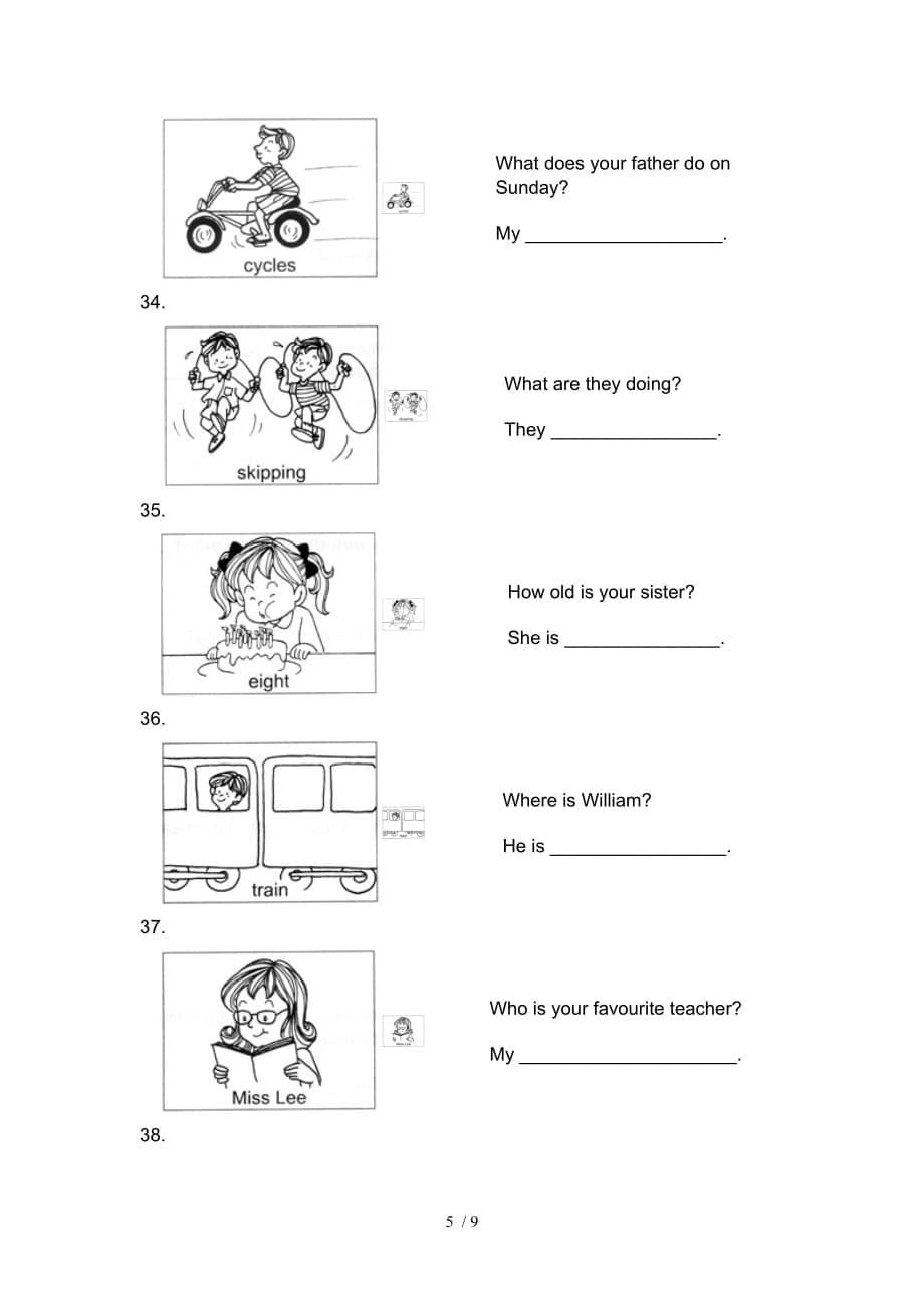 加坡小学英语一测验附标准答案PRACTICE_第5页