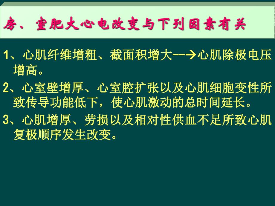 心电图检查3--房室肥大、心肌缺血、心梗课件_第3页