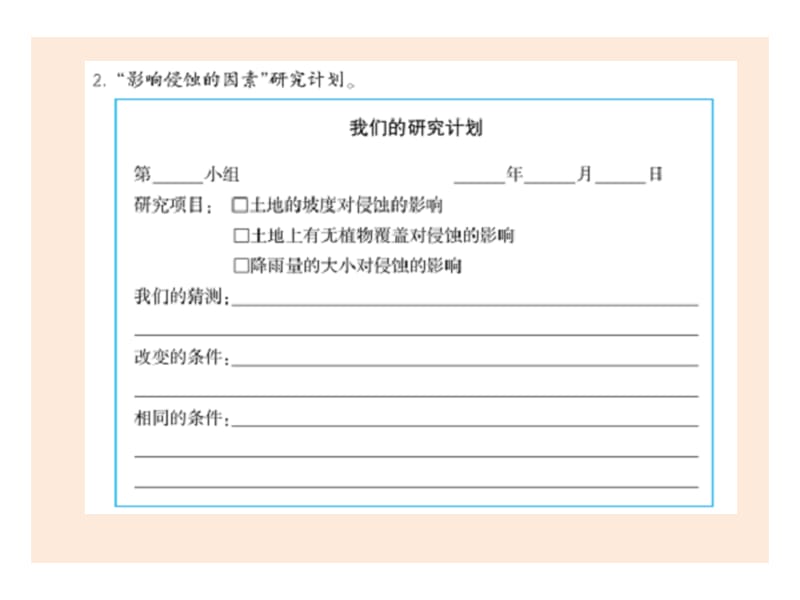 小学科学教科版五年级上册3-6《探索土地被侵蚀的因素》课件PPT_第2页