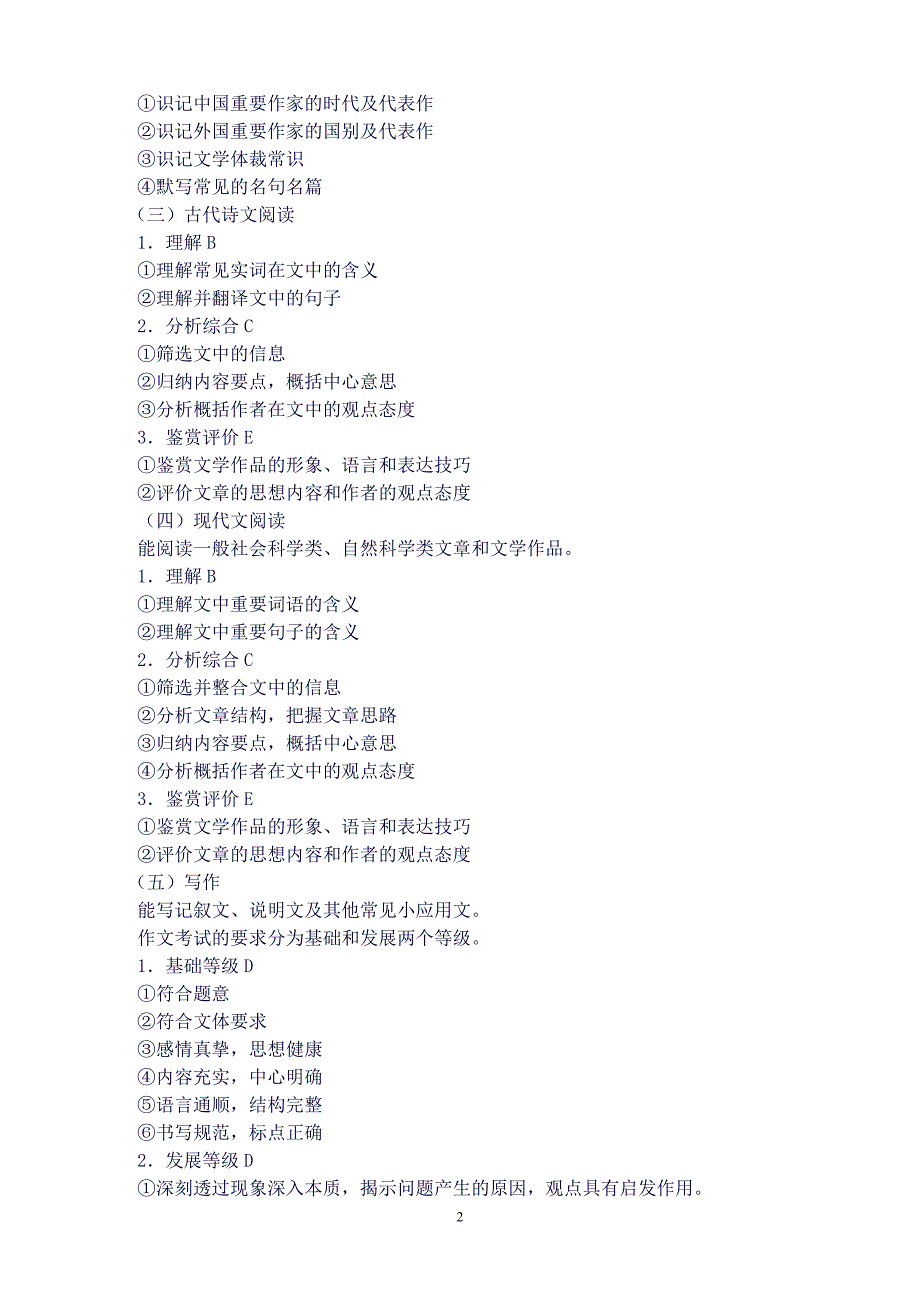 版本福州职业技术学院特教考纲_第2页