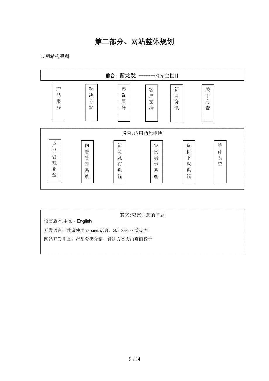 龙发科技网站建设策划专业技术方案_第5页