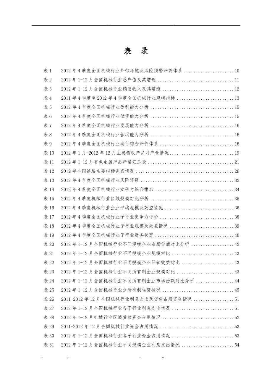 全国机械行业信贷风险预警报告_第5页