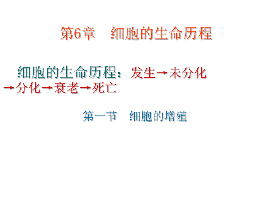 2012《分子与细胞》一轮复习—13细胞的生命历程_第1页