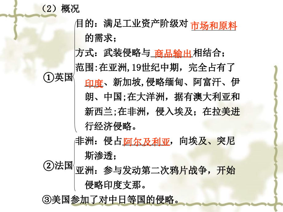 2011年高三历史高考第一轮复习课件：资本主义世界市场的初步形成和亚洲革命风暴旧人教版_第3页