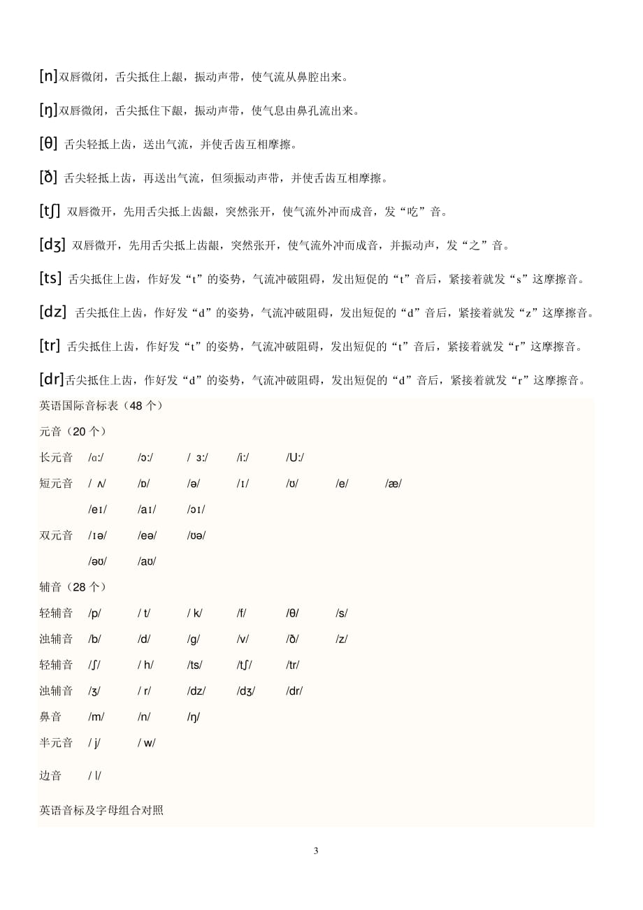 所有英语音标的读法大全（2020年7月整理）.pdf_第3页