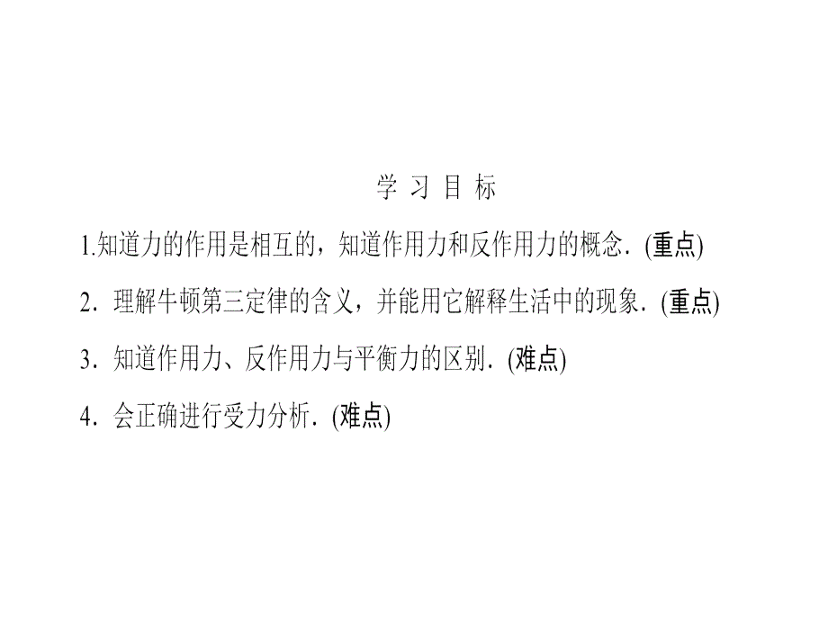 高中物理人教必修一课件第四章牛顿运动定律5_第2页