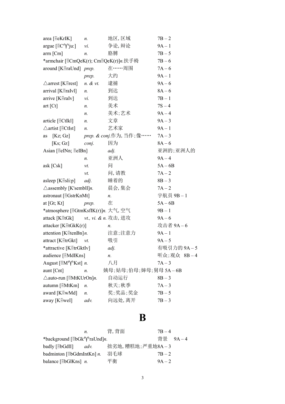 初中英语词汇大全（2020年7月整理）.pdf_第3页