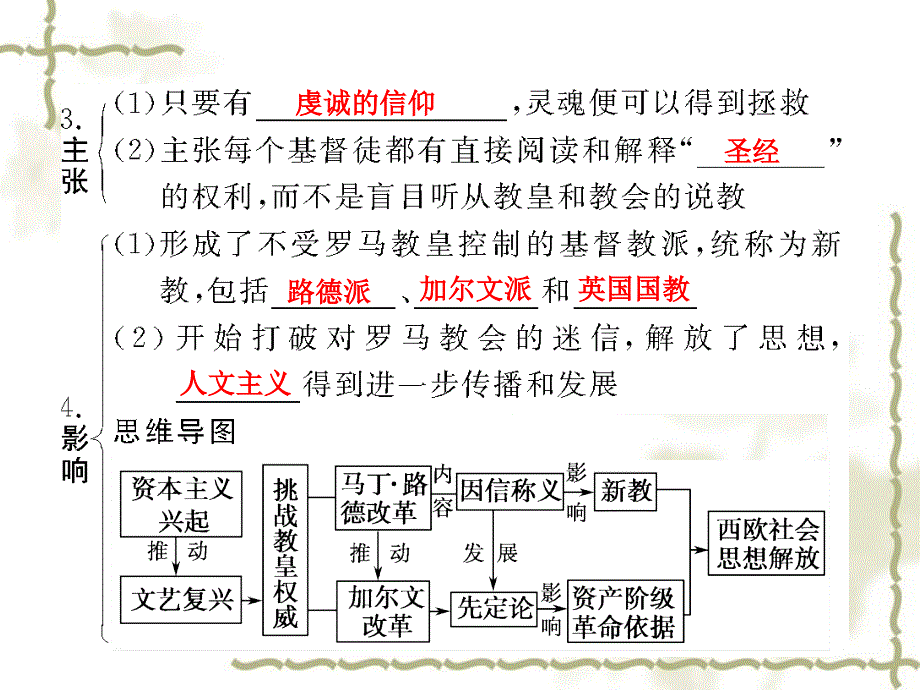 2012高三历史一轮复习 第2单元 第2课时　宗教改革与启蒙运动课件 新人教版必修2_第2页