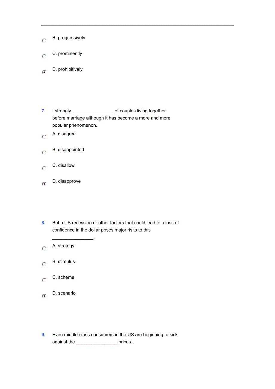 英语网课分附标准答案_第3页