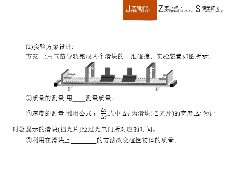 高二物理人教35课件161实验探究碰撞中的不变量_第5页