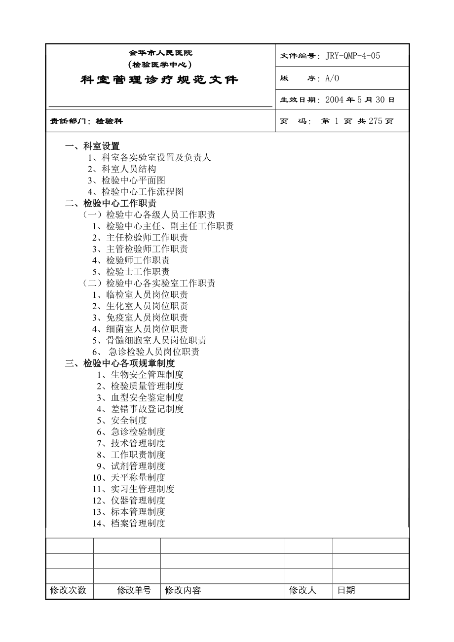 检验科完整SOP程序资料_第1页