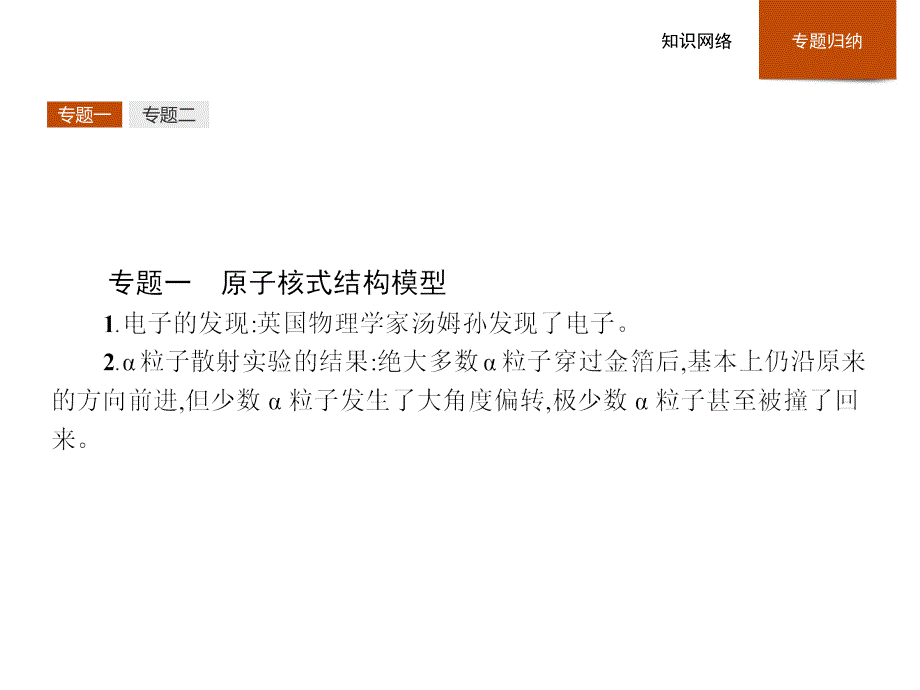 高二物理人教35课件第十八章原子结构本章整合_第3页