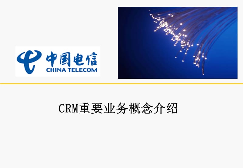 中国电信CRM重要业务概念_总体介绍（PPT38页)精编版_第1页