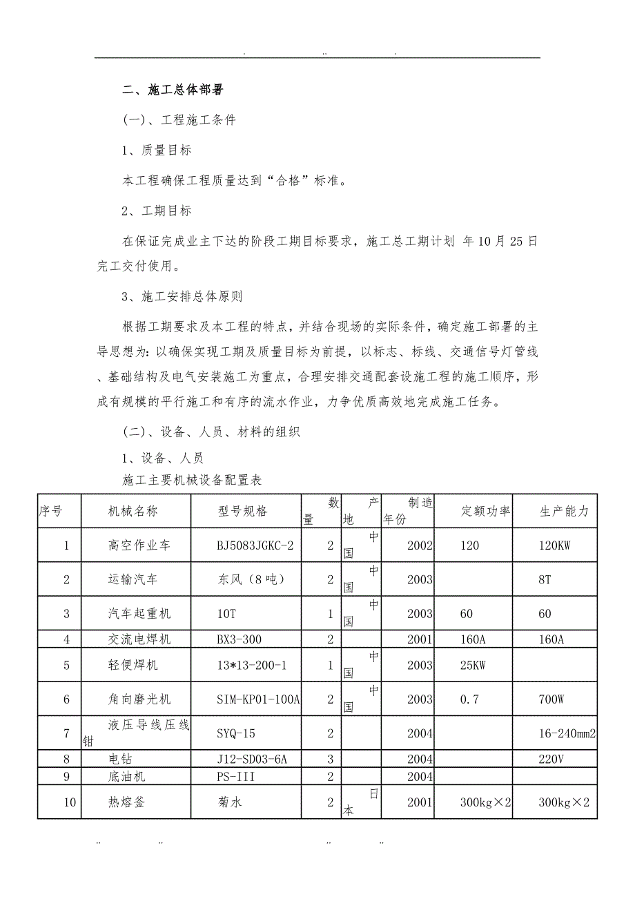 交通配套标线标志交通信号灯工程施工设计方案_第4页