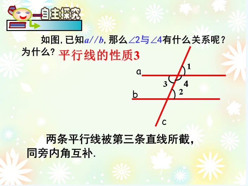 数学人教版七年级下册5.3.1平行线性质(第2课时)课件_第3页