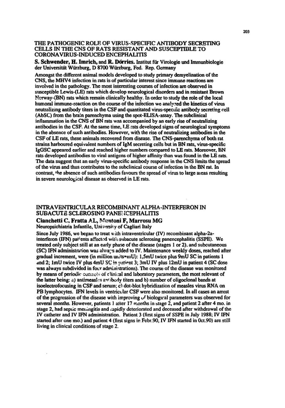 1991 The pathogenic role of virus-specific antibody secreting cells in the CNS of rats resistant and susceptible to coro_第1页