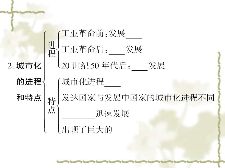 2011高考地理 城市化、地域文化与城市发展复习课件 新人教版_第2页