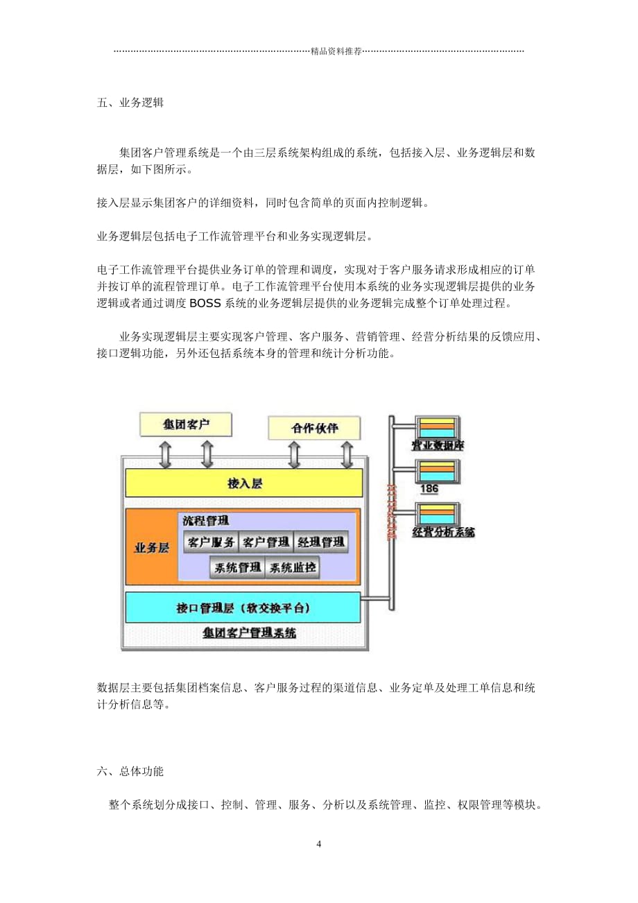 中国移动集团客户关系管理系统解决方案精编版_第4页
