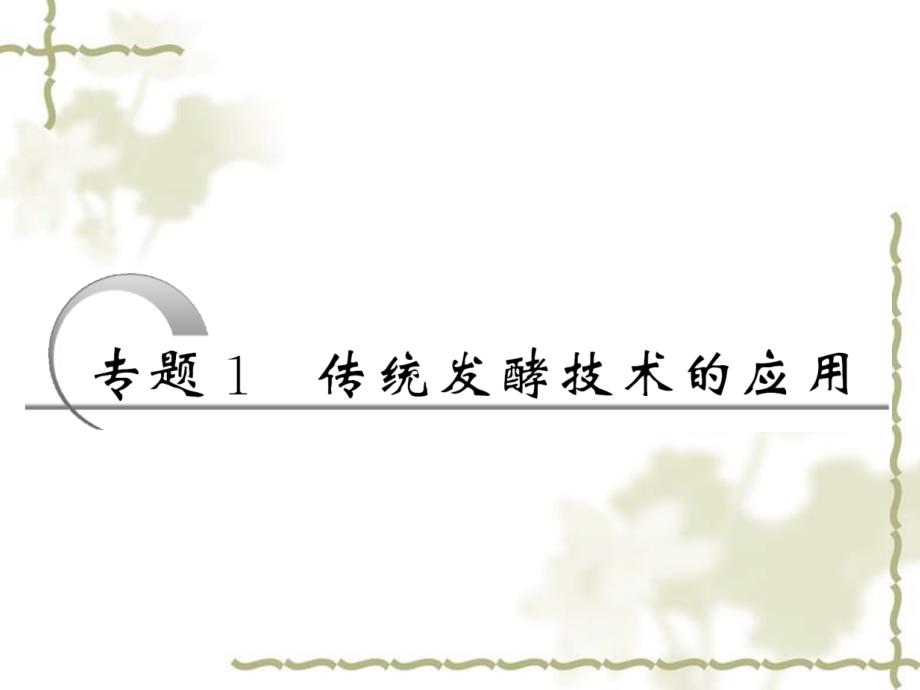 2012届高考生物一轮复习 专题1体统发酵技术的应用精品课件 新人教版选修1_第2页