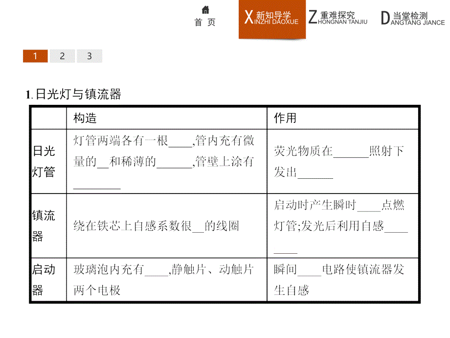 高二物理鲁科选修32课件2.3自感现象的应用_第3页