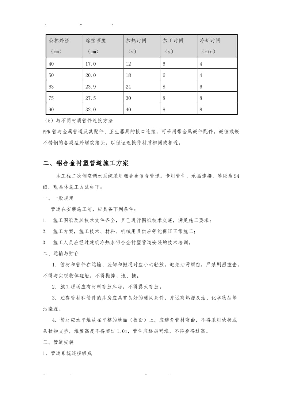 PPR与铝塑管工程施工组织设计方案_第2页