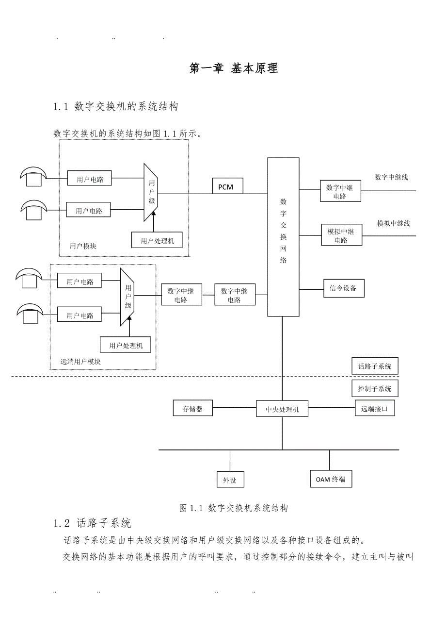 关于校园电话交换网的规划设计说明_第5页