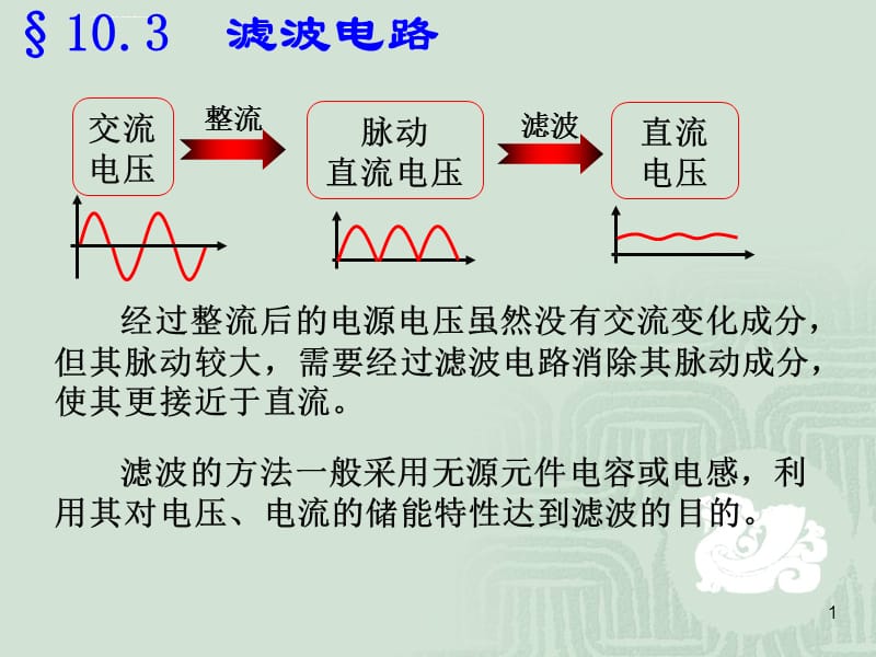 整流滤波电路的设计资料课件_第1页