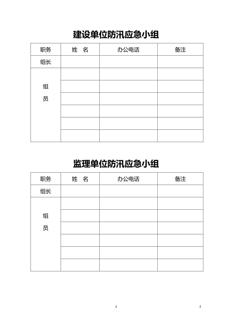 建筑工地防汛应急预案（2020年7月整理）.pdf_第4页