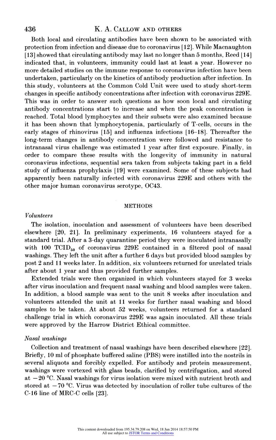 1990 The Time Course of the Immune Response to Experimental Coronavirus Infection of Man_第3页