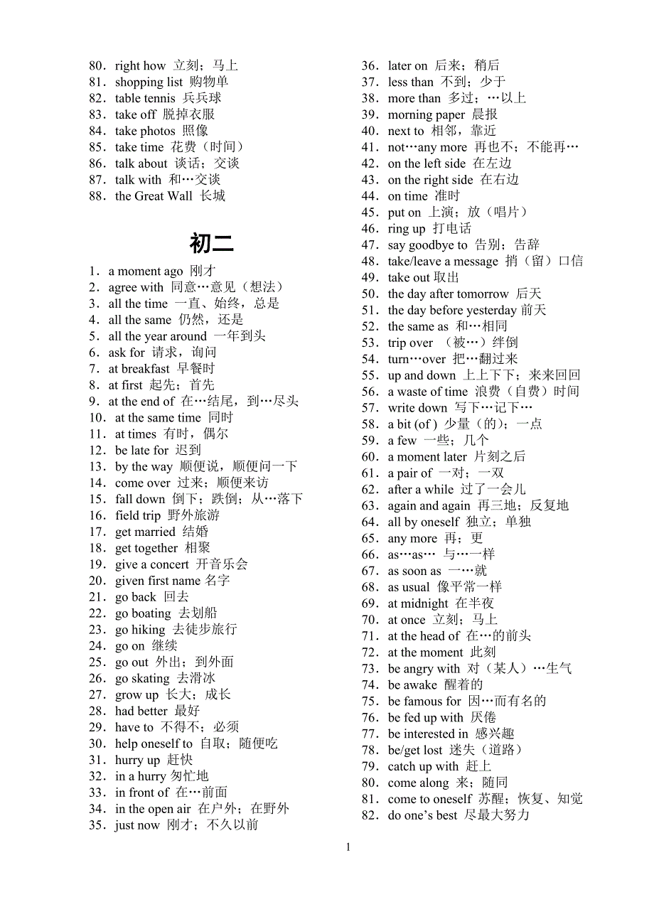 最新2018初中全国高中英语单词词组汇总_第2页