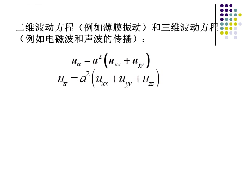 数学物理方程 期末考试复习课件_第4页