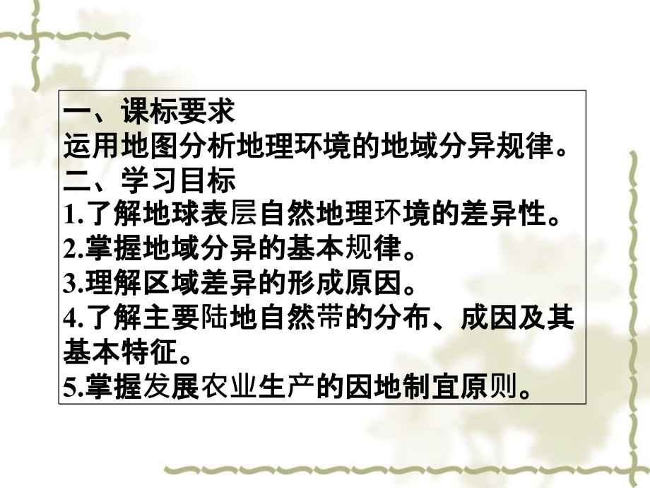 2012高中地理 3.3自然地理环境的差异性课件 湘教版必修1_第3页